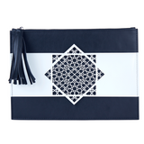 Danfi vegan leather clutch front