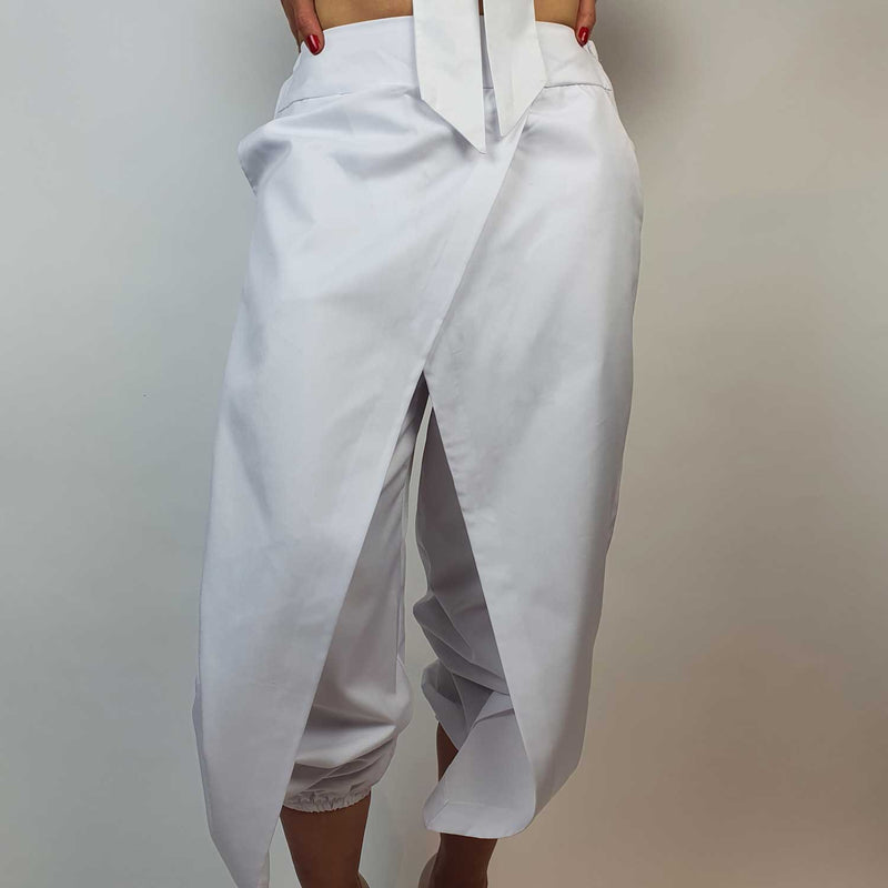 White Danfi trousers front