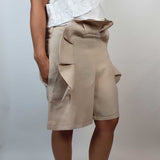 danfi cream dress shorts side