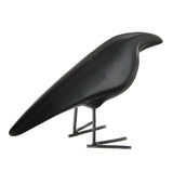 Ceramic crow with metal feet