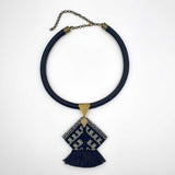 Danfi needlwork collection - hand embroidered necklace