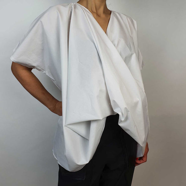 Danfi draped V-neck top