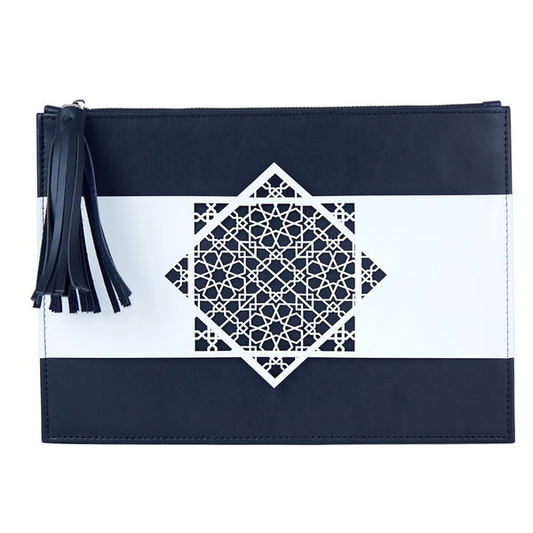 Danfi vegan leather clutch front