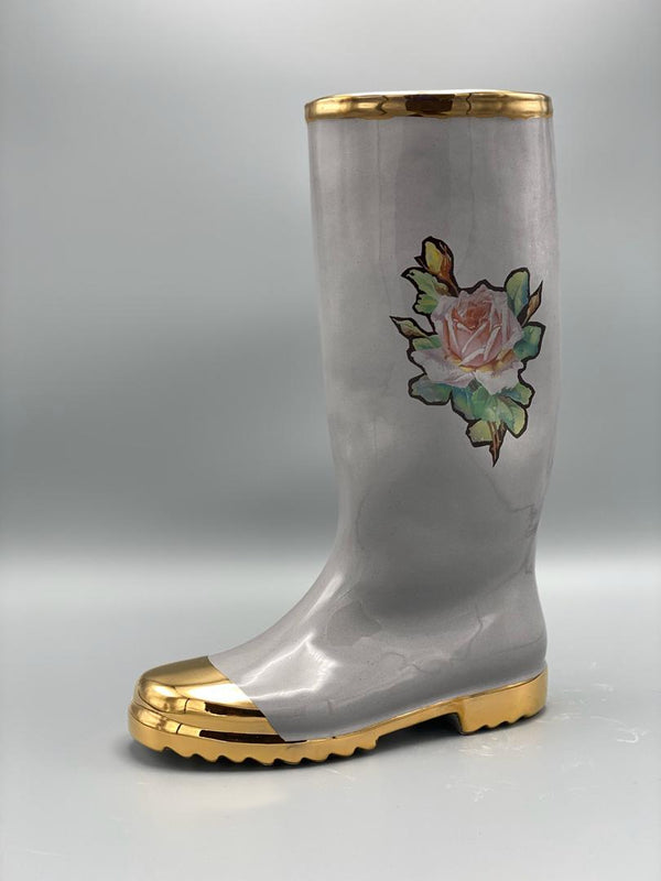 Ceramic Wonder Boots (Gold Rim & Tip/ Grey)