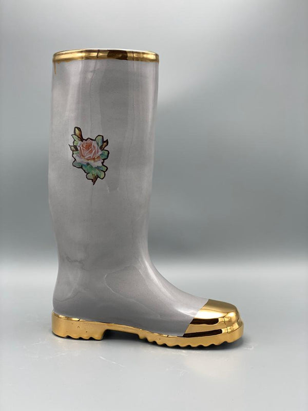 Ceramic Wonder Boots (Gold Rim & Tip/ Grey)