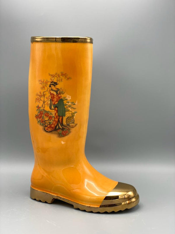 Ceramic Wonder Boots (Gold Rim & Tip Orange)