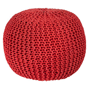 Knitted Pouffe Ottoman Footstool Seat