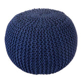 Knitted Pouffe Ottoman Footstool Seat