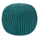 Knitted Pouffe Ottoman Footstool Seat