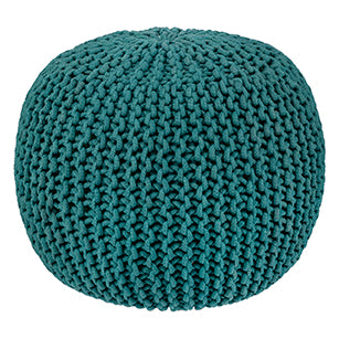 Knitted Pouffe Ottoman Footstool Seat