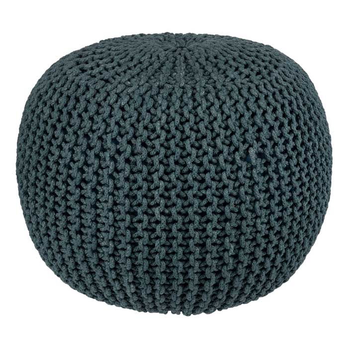 Knitted Pouffe Ottoman Footstool Seat