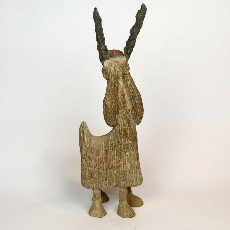 paper mache sculpture the wandering goat 2