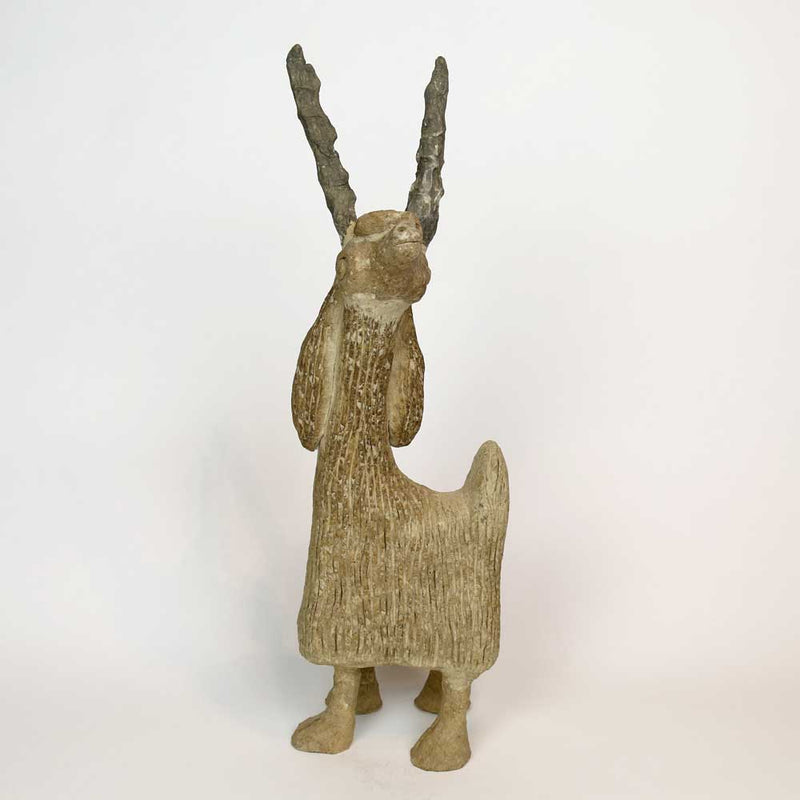 paper mache sculpture the wandering goat 1